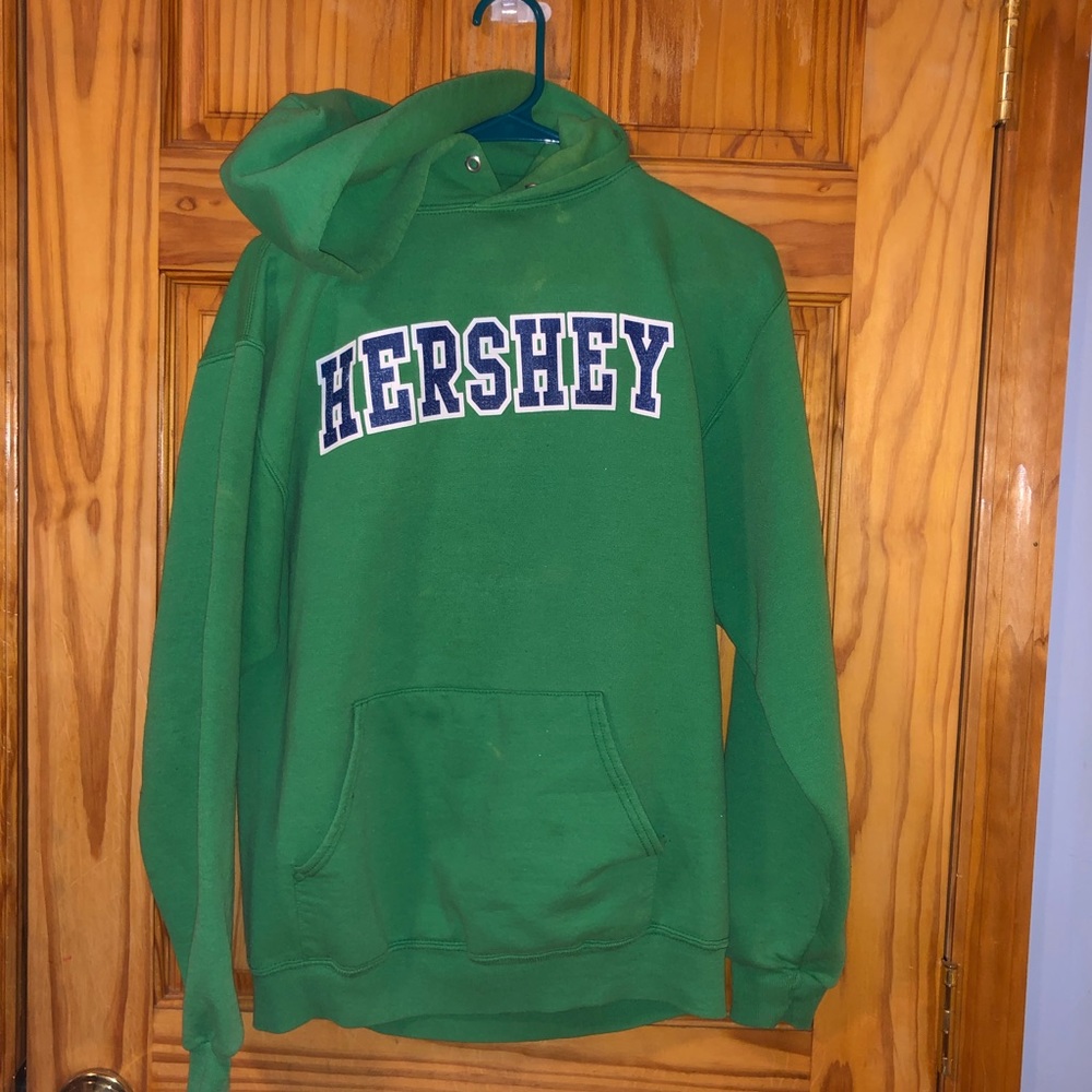 GREEN HERSHEY SWEATSHIRT WITH HOODIE